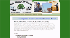 Desktop Screenshot of oakvillagervparks.com